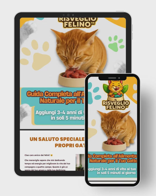 Il Risveglio Felino™ – Guida alla Dieta Naturale per Allungare la Vita del Tuo Gatto